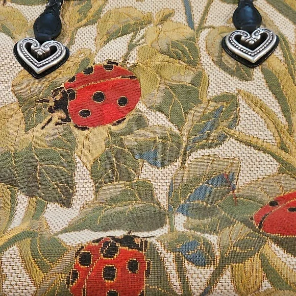 BRIGHTON LADYBUG ALYSSA TAPERSTY BAG. NEVER USED. - Picture 3 of 16